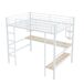 Cama alta para niños 95x204 Cama alta para niños 95x204 Natural/ Blanco