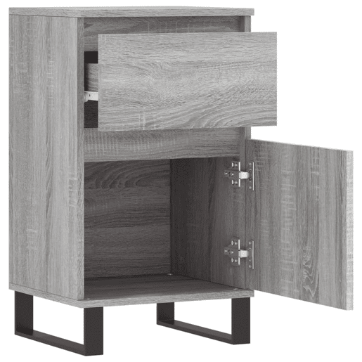 vidaXL Aparadores 2 pcs 40x35x70 cm derivados madeira cinzento sonoma vidaXL Aparadores 2 pcs 40x35x70 cm derivados madeira cinzento sonoma