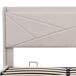 Cama de matrimonio de lino con almacenaje 146x208 Cama de matrimonio de lino con almacenaje 146x208 Beige