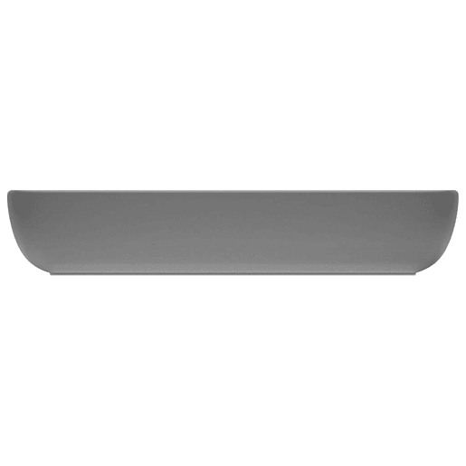 Lavatório - Lavabo - Pia de banheiro luxuoso retangular 71x38cm cerâmica cinza-escuro mate