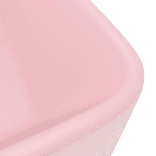 Lavatório - Lavabo - Pia de banheiro luxuoso 41x30x12 cm cerâmica rosa mate