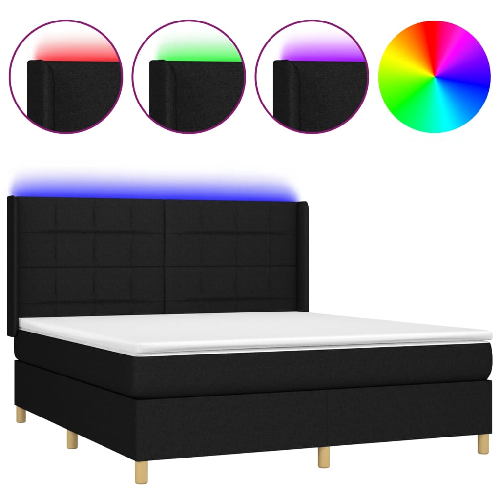 Cama box spring 180x200 Negro