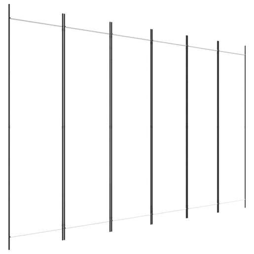Biombo - Separador de Ambientes com 6 painéis 300x200 cm tecido branco Biombo - Separador de Ambientes com 6 painéis 300x200 cm tecido branco