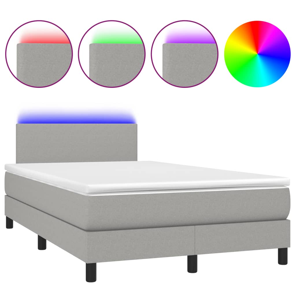 Cama box spring 120x200 Gris