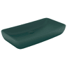 Lavatório - Lavabo - Pia de banheiro luxuoso retangular 71x38cm cerâmica verde-escuro mate