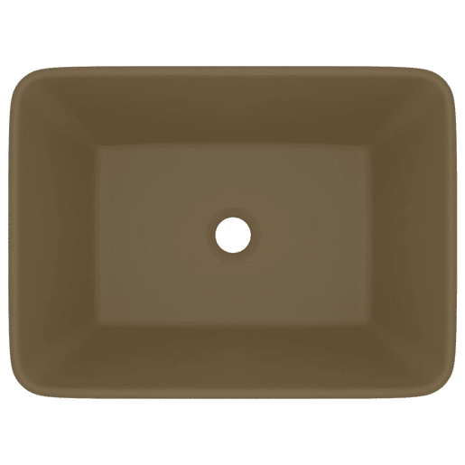 Lavatório - Lavabo - Pia de banheiro luxuoso 41x30x12 cm cerâmica creme mate