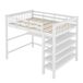 Cama alta para niños 149x209 Cama alta para niños 149x209 Blanco
