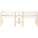 Cama alta para niños 97x198 Cama alta para niños 97x198 Natural/ Blanco