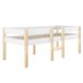 Cama alta para niños 97x198 Cama alta para niños 97x198 Natural/ Blanco