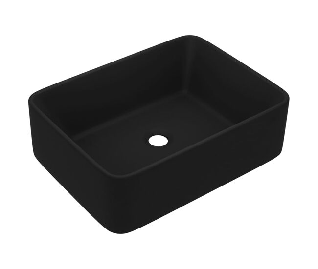 Lavabo - lavamanos de lujo de cerámica negro mate 41x30x12 cm