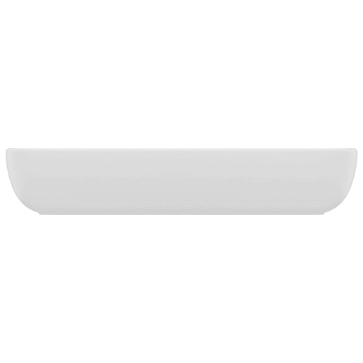 Lavatório - Lavabo - Pia de banheiro luxuoso retangular 71x38 cm cerâmica branco mate