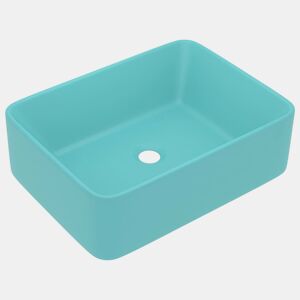 Lavatório - Lavabo - Pia de banheiro luxuoso 41x30x12 cm cerâmica verde-claro mate