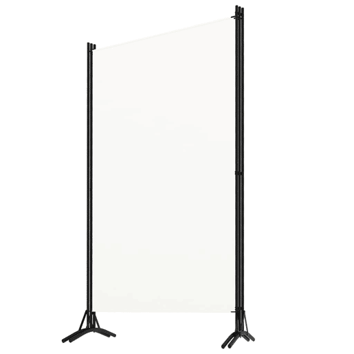 Biombo - Separador de Ambientes - Divisória de quarto com 3 painéis 260x180 cm tecido branco