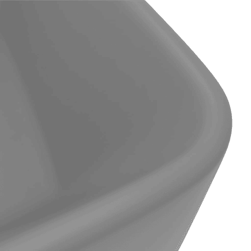 Lavatório - Lavabo - Pia de banheiro luxuoso 41x30x12 cm cerâmica cinzento-claro mate