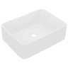 Lavatório - Lavabo - Pia de banheiro luxuoso 41x30x12 cm cerâmica branco mate