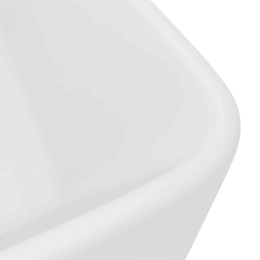 Lavatório - Lavabo - Pia de banheiro luxuoso 41x30x12 cm cerâmica branco mate