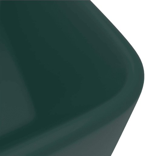Lavatório - Lavabo - Pia de banheiro luxuoso 41x30x12 cm cerâmica verde-escuro mate