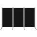 Biombo - Separador Divisor de 3 paneles Biombo - Separador Divisor de 3 paneles Negro
