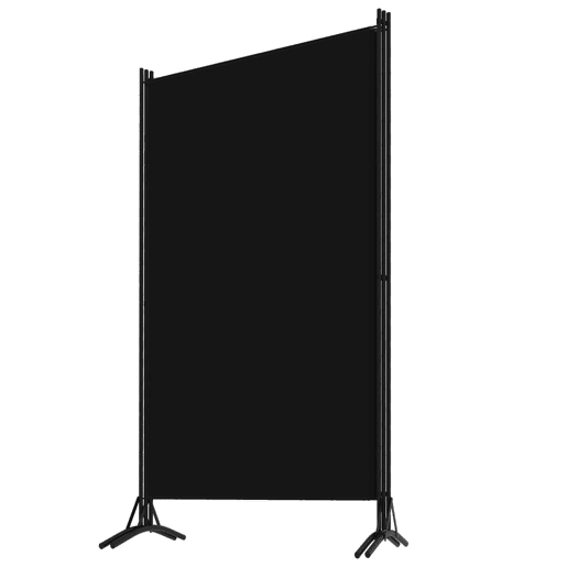 Biombo - Separador de Ambientes - Divisória de quarto com 3 painéis 260x180 cm preto