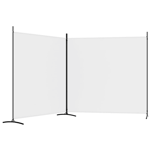 Biombo - Separador de Ambientes - Divisória com 2 painéis 348x180 cm tecido branco Biombo - Separador de Ambientes - Divisória com 2 painéis 348x180 cm tecido branco