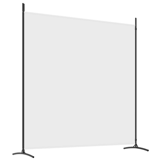Biombo - Separador de Ambientes - Divisória com 2 painéis 348x180 cm tecido branco Biombo - Separador de Ambientes - Divisória com 2 painéis 348x180 cm tecido branco