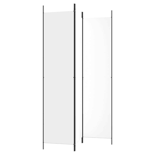 Biombo - Separador de Ambientes com 3 painéis 150x220 cm tecido branco Biombo - Separador de Ambientes com 3 painéis 150x220 cm tecido branco