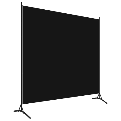Biombo - Separador de Ambientes - Divisória com 1 painel 175x180 cm preto