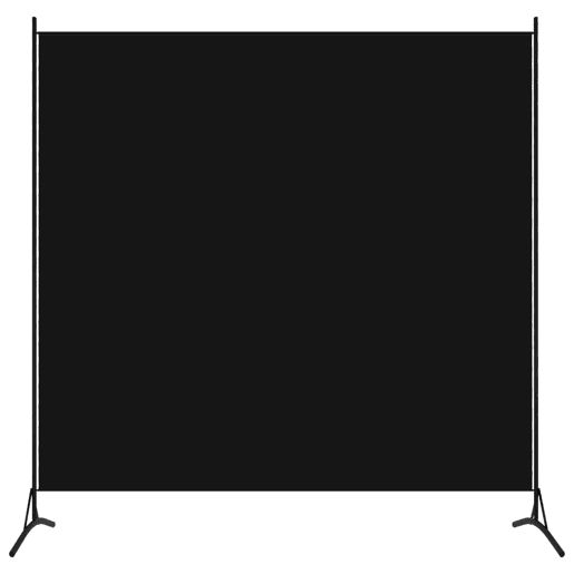 Biombo - Separador de Ambientes - Divisória com 1 painel 175x180 cm preto