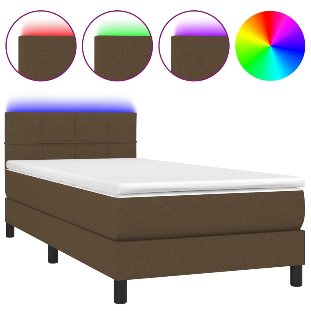 Cama box spring 80x200 Marrón