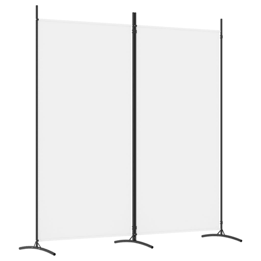 Biombo - Separador de Ambientes - Divisória de quarto com 2 painéis 175x180 cm tecido branco Biombo - Separador de Ambientes - Divisória de quarto com 2 painéis 175x180 cm tecido branco
