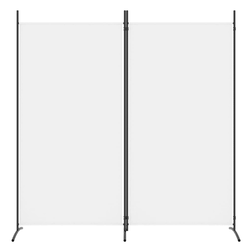 Biombo - Separador de Ambientes - Divisória de quarto com 2 painéis 175x180 cm tecido branco Biombo - Separador de Ambientes - Divisória de quarto com 2 painéis 175x180 cm tecido branco