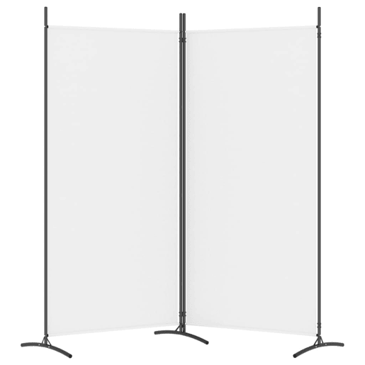 Biombo - Separador de Ambientes - Divisória de quarto com 2 painéis 175x180 cm tecido branco Biombo - Separador de Ambientes - Divisória de quarto com 2 painéis 175x180 cm tecido branco