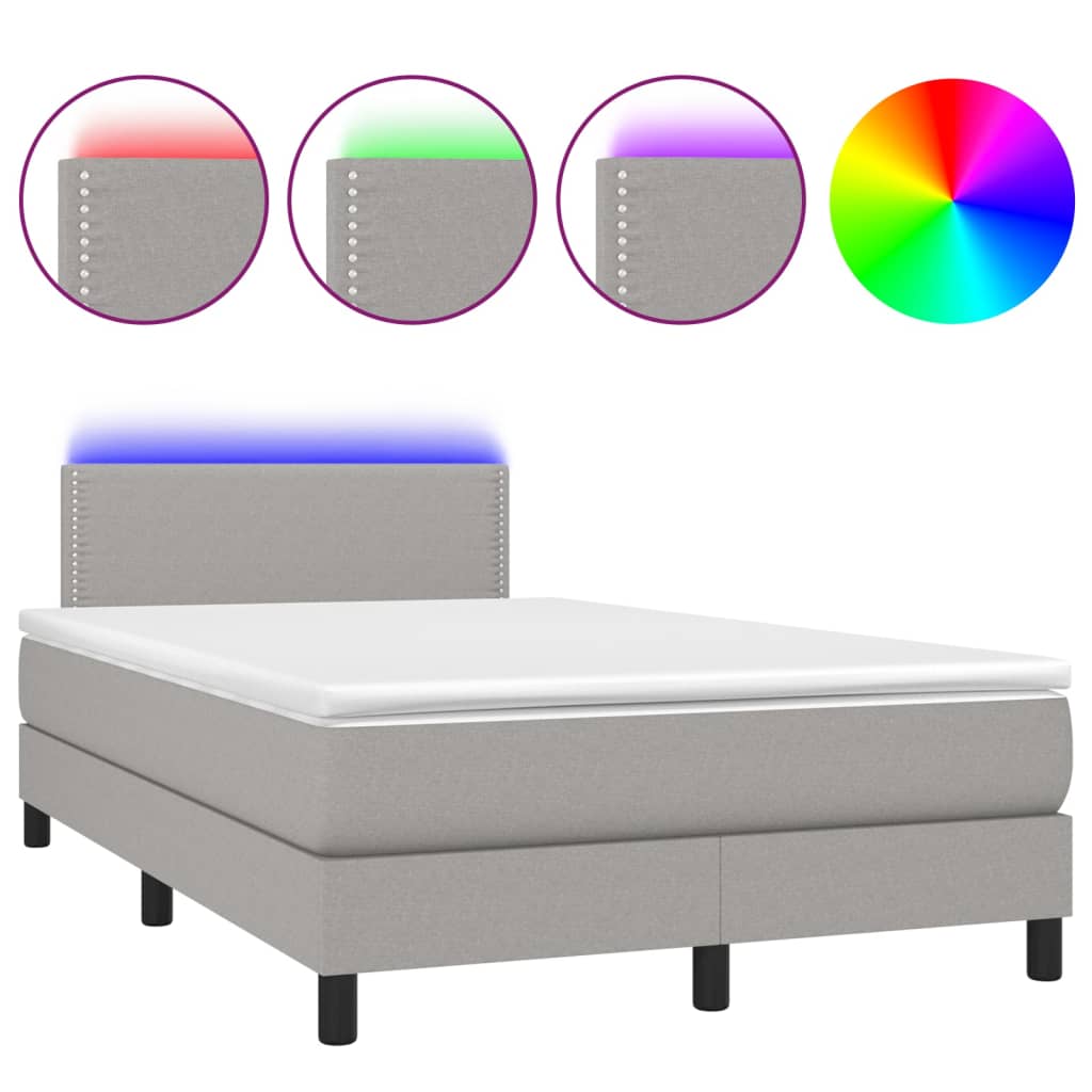 Cama box spring 120x200 Gris
