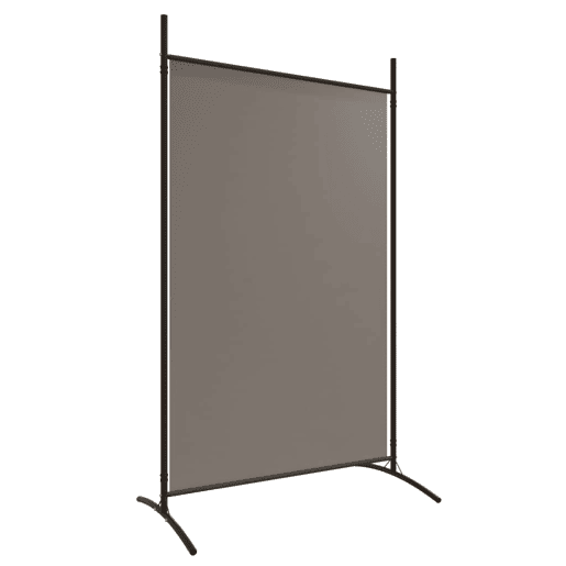 Biombo - Separador de Ambientes - Divisória com 2 painéis 348x180 cm tecido antracite
