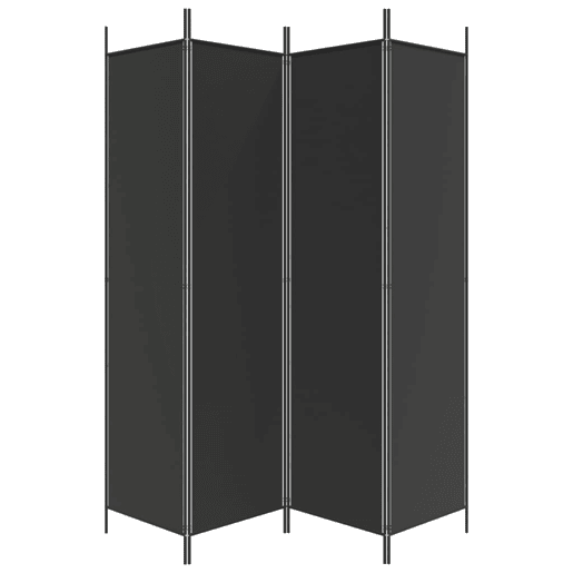 Biombo - Separador de Ambientes - Divisória com 4 painéis 200x200 cm tecido preto Biombo - Separador de Ambientes - Divisória com 4 painéis 200x200 cm tecido preto