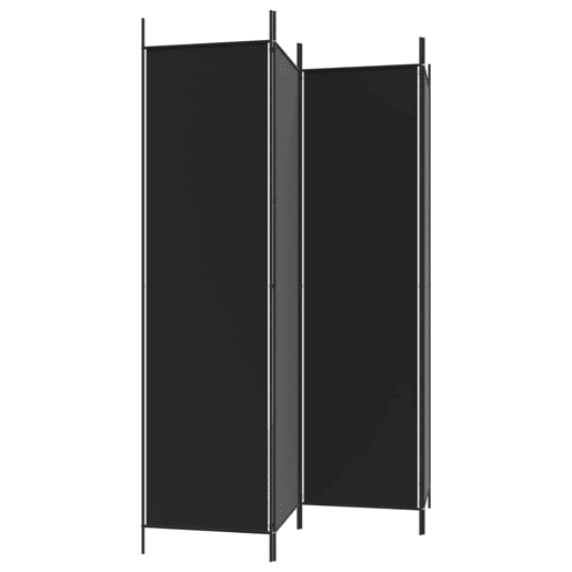 Biombo - Separador de Ambientes - Divisória com 4 painéis 200x200 cm tecido preto Biombo - Separador de Ambientes - Divisória com 4 painéis 200x200 cm tecido preto