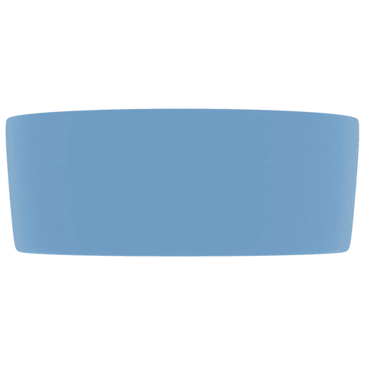 Lavatório - Lavabo - Pia de banheiro luxuoso redondo 40x15 cm cerâmica azul-claro mate