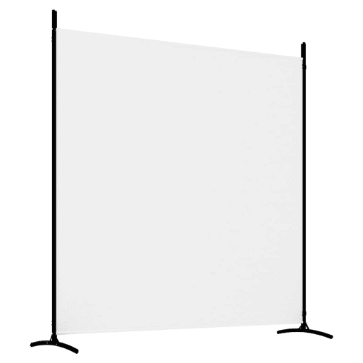 Biombo - Separador de Ambientes com 3 painéis 525x180 cm tecido branco