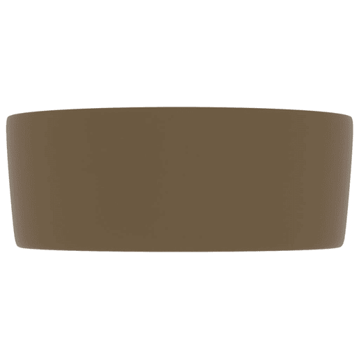Lavatório - Lavabo - Pia de banheiro luxuoso redondo 40x15 cm cerâmica creme mate