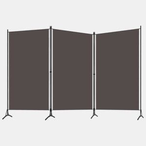 Biombo - Separador de Ambientes - Divisória de quarto com 3 painéis 260x180 cm antracite