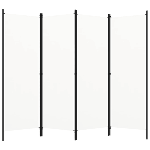 Biombo - Separador de Ambientes - Divisória de quarto com 4 painéis 200x180 cm branco Biombo - Separador de Ambientes - Divisória de quarto com 4 painéis 200x180 cm branco