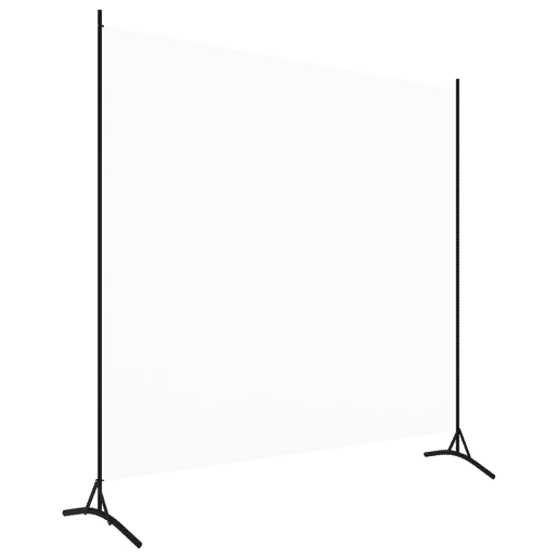 Biombo - Separador de Ambientes - Divisória com 1 painel 175x180 cm tecido branco