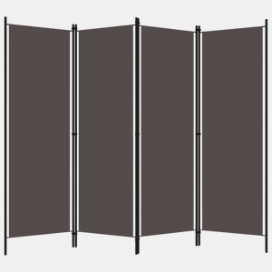 Biombo - Separador de Ambientes - Divisória de quarto com 4 painéis 200x180 cm antracite