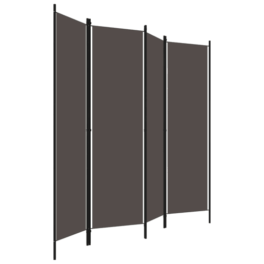 Biombo - Separador de Ambientes - Divisória de quarto com 4 painéis 200x180 cm antracite