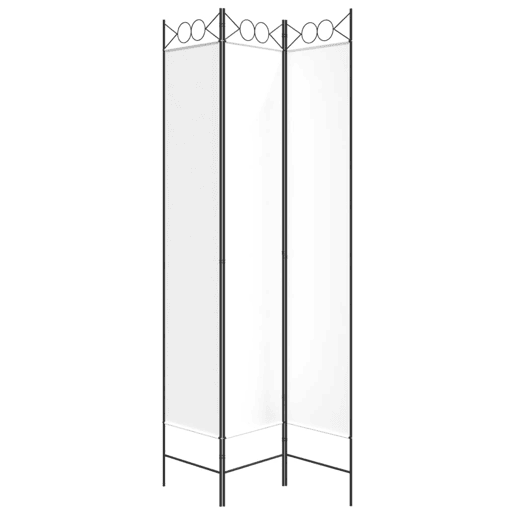 Biombo - Separador de Ambientes com 3 painéis 120x220 cm tecido branco