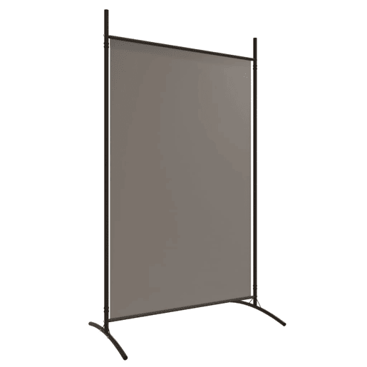 Biombo - Separador de Ambientes - Divisória com 2 painéis 175x180 cm tecido antracite