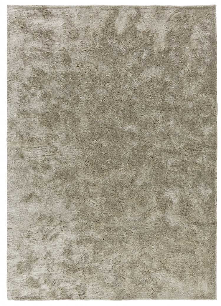 Alfombra redonda lisa de pelo alto ROMA - ATTICGO 80x150 Topo