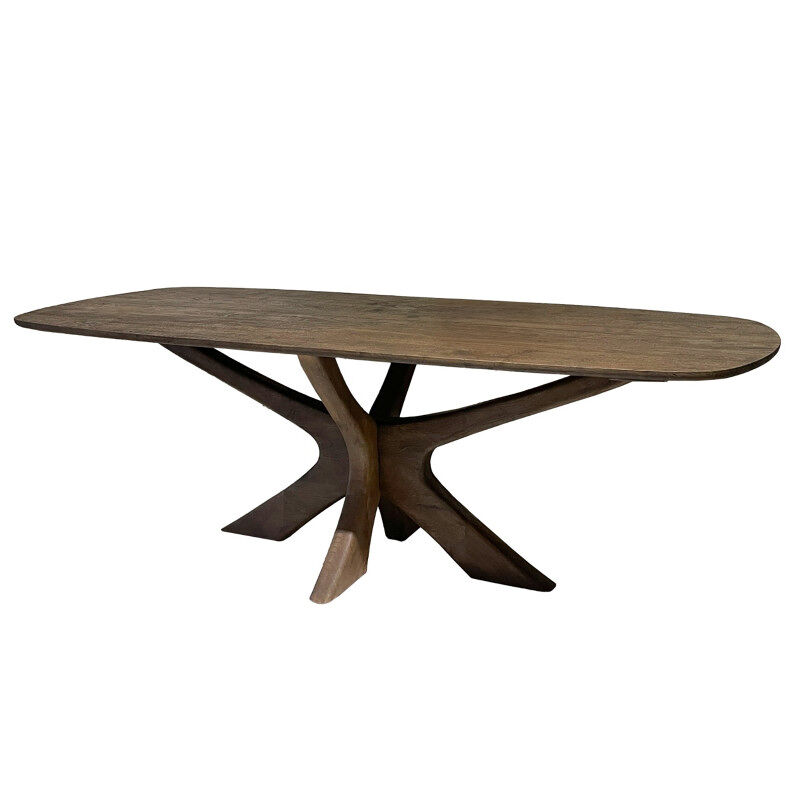EPSY-Mesa de comedor ovalada madera 220x100