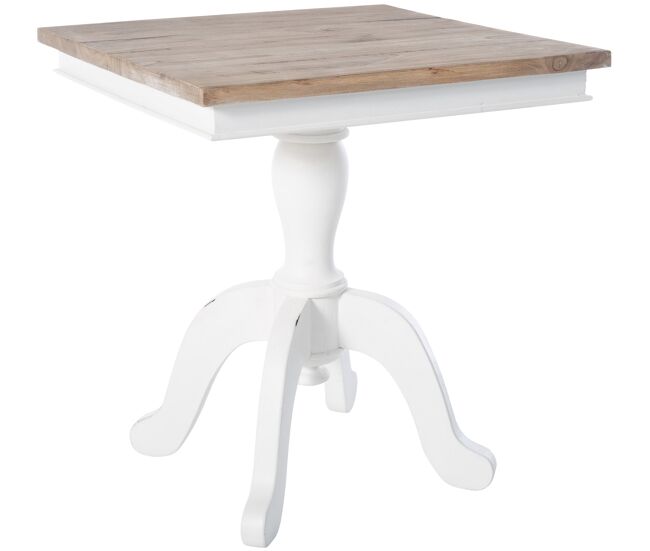 Mesa auxiliar Goa Madera Natural/blanco 50X50X65 cm