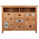 Aparador de madera 3 cajones y 2 puertas Aparador de madera 3 cajones y 2 puertas Multicolor